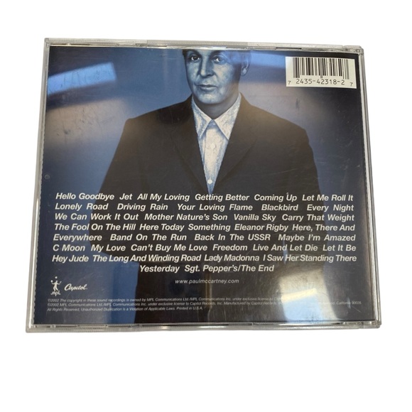 Paul McCartney Back in the US Live 2002 CD Set of 2 Double Set EUC - Picture 8 of 8